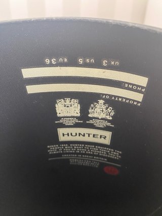 Botas Hunter Negras Talla 36