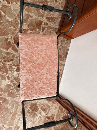 Banqueta de forja estilo romano