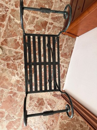 Banqueta de forja estilo romano