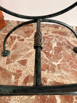Banqueta de forja estilo romano