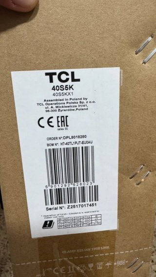 TV TCL 40" QLED ANDROID FULLHD NUEVO CAJA ESTRENAR