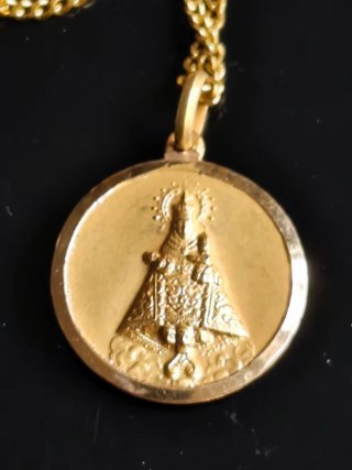 Cadena 50cm con Medalla de dos caras