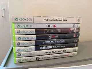 Pack 8 Juegos Xbox 360: FIFA, Fable, COD BLACK OPS