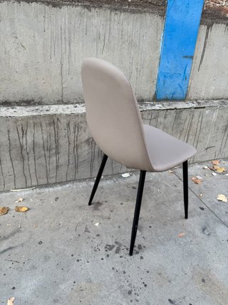 Silla terciopelo gris hostelería