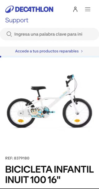 Bicicleta Infantil Decathlon 16 Inuit 100