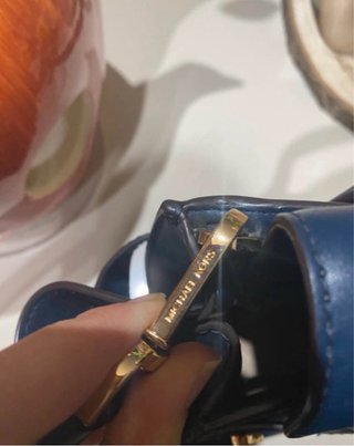 Borsa Michael Kors blu e oro