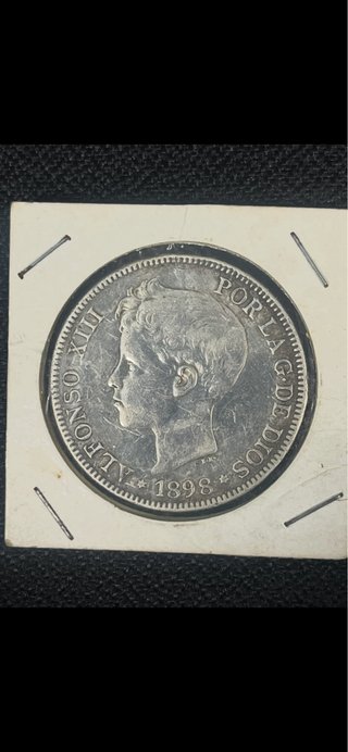 Moneda 5 Pesetas Alfonso XII 1885