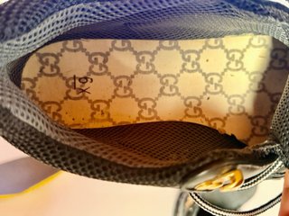 Scarpe Gucci Flashtrek SEGA Pelle Nera Oro