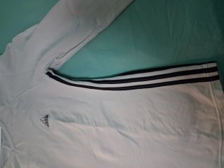 Sudadera Adidas Blanca Manga Larga