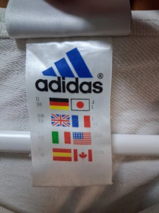 Sudadera Adidas Blanca Manga Larga