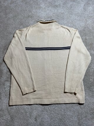 Cárdigan Lacoste Beige Rayas