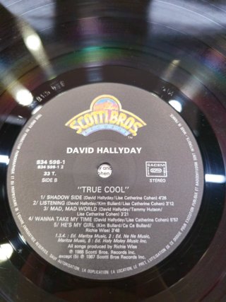 Vinilo David Hallyday - True Cool