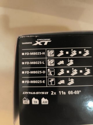 Shimano FD-M8025-L Desviador Delantero Deore XT