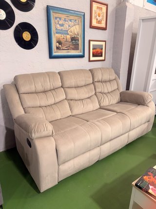Sofá reclinable cómodo 3 plazas