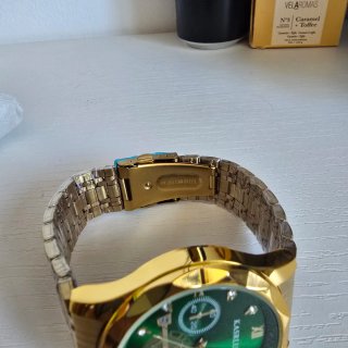 Reloj KASRLUO Automático Dorado y Verde