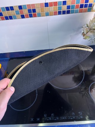 Sombrero de Comandante Negro y Dorado Disfraz