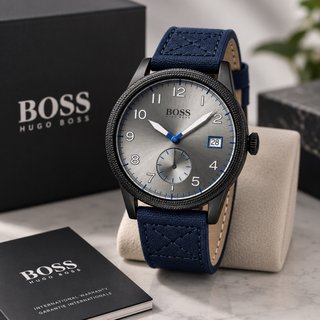 Reloj Hugo Boss Legacy Negro y Azul Nuevo
