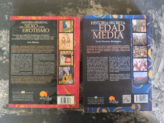 2 libros Historia Edad media. Sexo y Secretos.