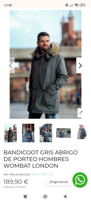 Abrigo Porteo Hombre Wombat London