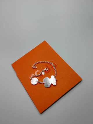 Pulsera Tous Oso y Círculos Plata