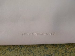 Bolso piel Adolfo Domínguez blanco