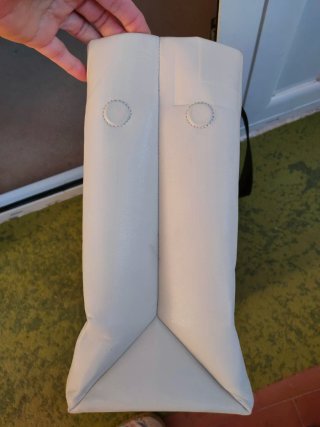 Bolso piel Adolfo Domínguez blanco