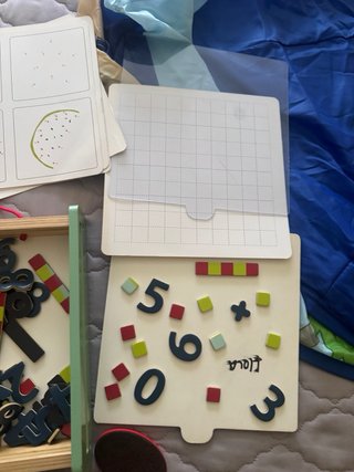 Juego educativo magnético números y letras