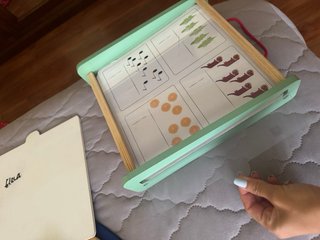 Juego educativo magnético números y letras