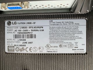 Monitor LG Flatron L1953S