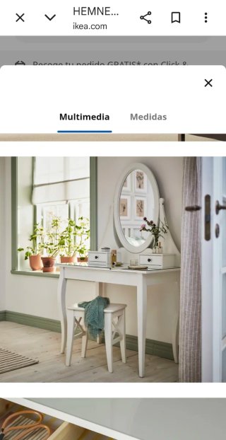 Toeletta Ikea con specchio e cassetti, regalo con seduta