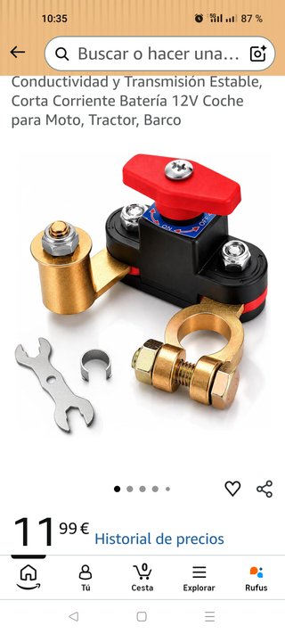 CORTACORRIENTE AJUST. BATERÍA COCHE, MOTO 12-24V