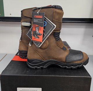 Botas Moto Booster Atacama Short WP Marrón T4