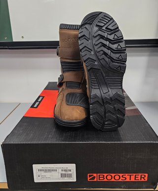 Botas Moto Booster Atacama Short WP Marrón T4