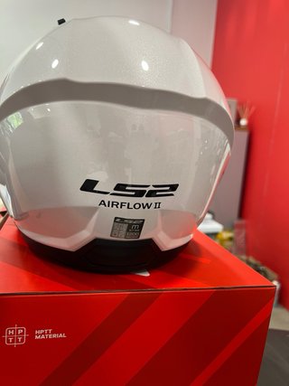 Casco LS2 Airflow II Talla M Blanco