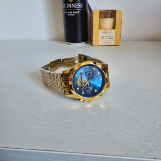 Reloj KASRLUO Dorado y Azul - automático