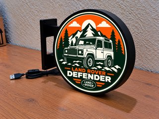 Cartel Luminoso LED Land Rover Defender