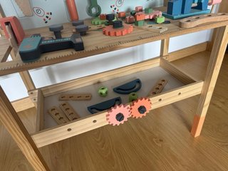 Banco de trabajo madera niños