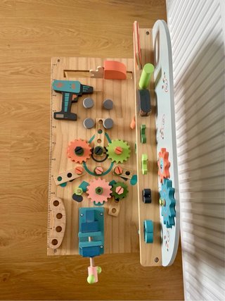 Banco de trabajo madera niños