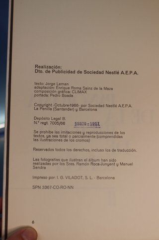 Álbum de Nestlé, Panorama de la Historia de España.