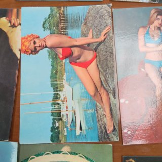 Lote 40 Postales Antiguas Mujeres Bikini Vintage