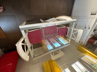 Mesa Comedor Extensible IKEA Cristal + 4 Sillas