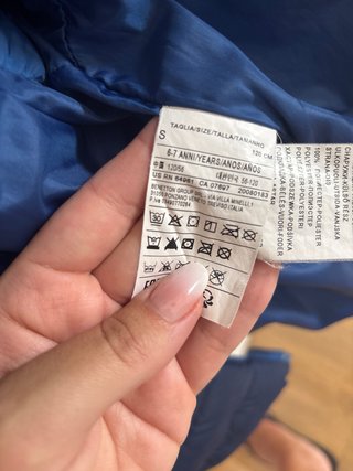 Chaqueta de plumas Benetton niño azul talla 6/7año