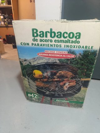 Barbacoa de acero esmaltado Ø42