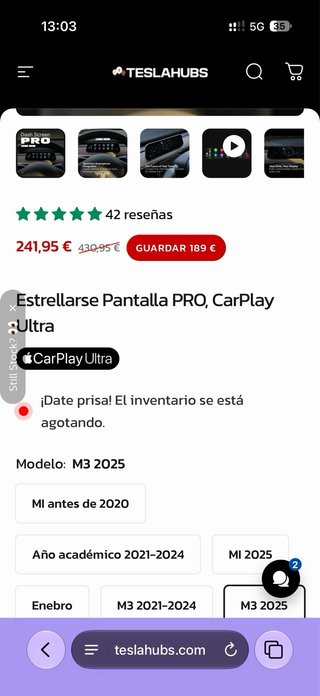 Dash Pro Tesla Model 3 Highland Nuevo