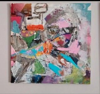 Quadro Arte Contemporanea 50x50 Acrilico