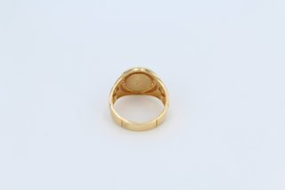 Anillo Oro 18k Cabeza León Negro.Ref:043-01-00091.
