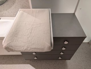 Cambiador ROS Blanco + Colchoneta IKEA y 2 fundas