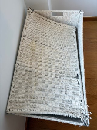 Baúl Zara Home mimbre beige