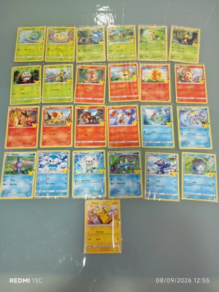 Pokémon 25 Aniversario McDonald's 2021 Inglés.