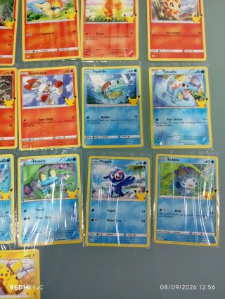Pokémon 25 Aniversario McDonald's 2021 Inglés.